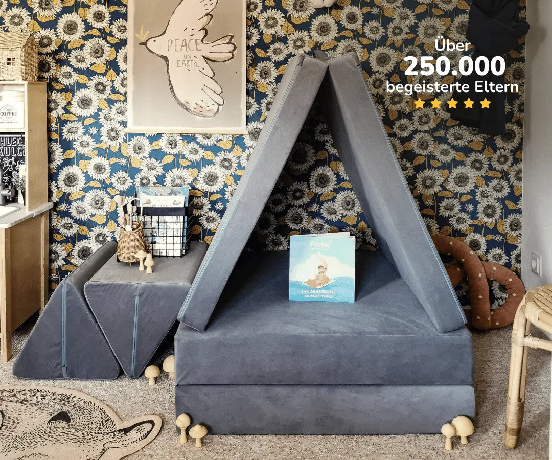 Spielsofa in Kinderzimmer #farbe_mond-grau