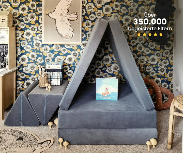 Spielsofa in Kinderzimmer #farbe_mond-grau